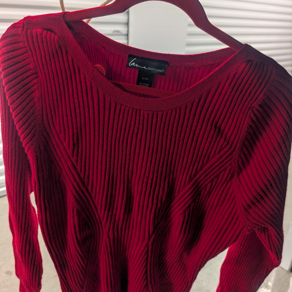 Luxe Cherry Red Sweater